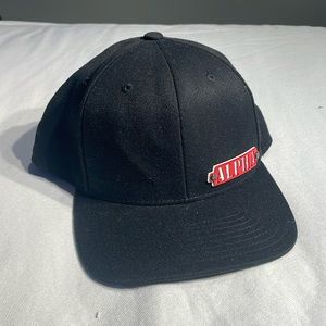 1Ten Men’s Alpha Badged SnapBack Black Cap /Hat